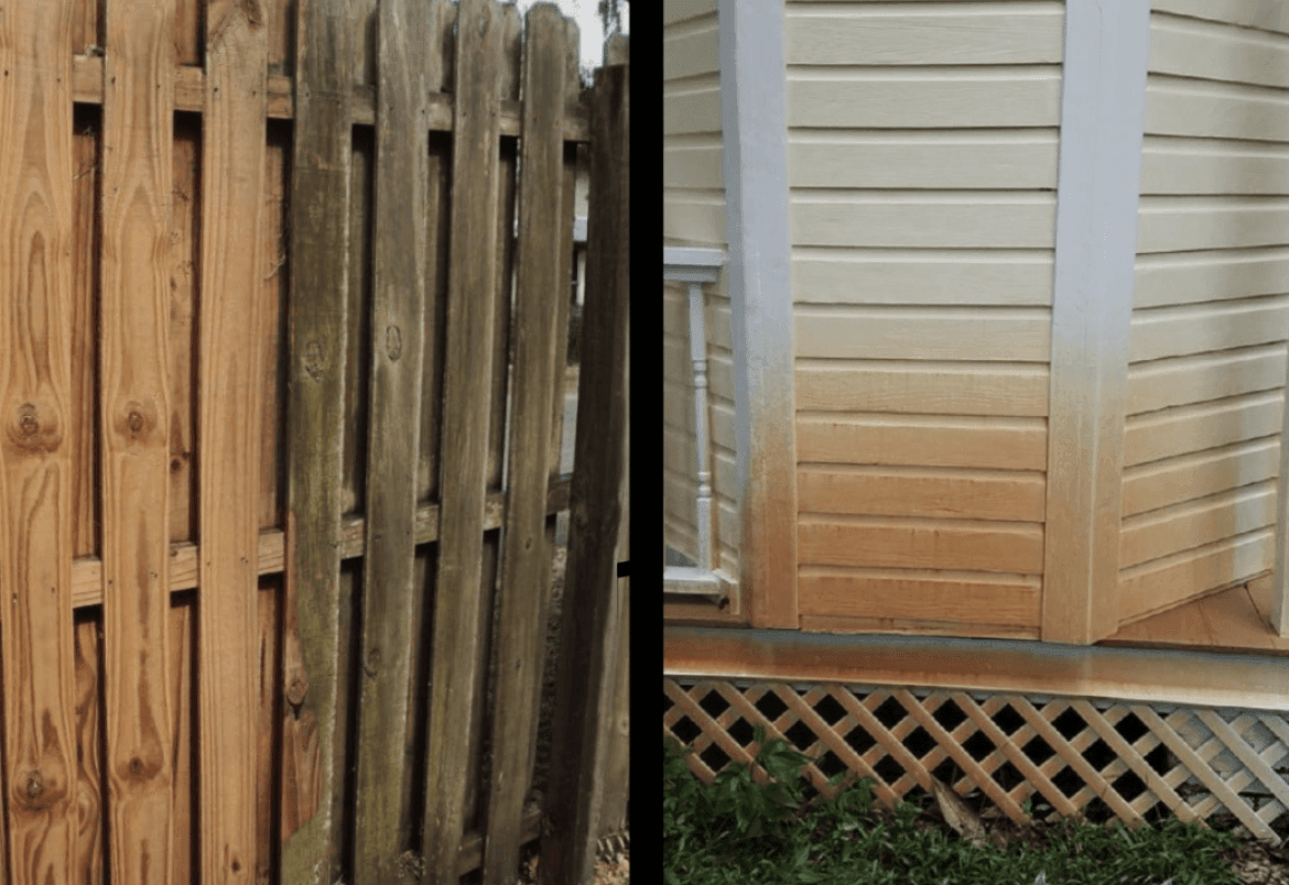 Irrigation Rust & Wooden Fence and Patio